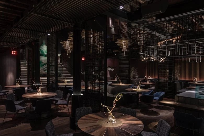 Eastern Zen-inspired Bar Restaurant Interior Eastern Zen-inspired Bar Restaurant Interior